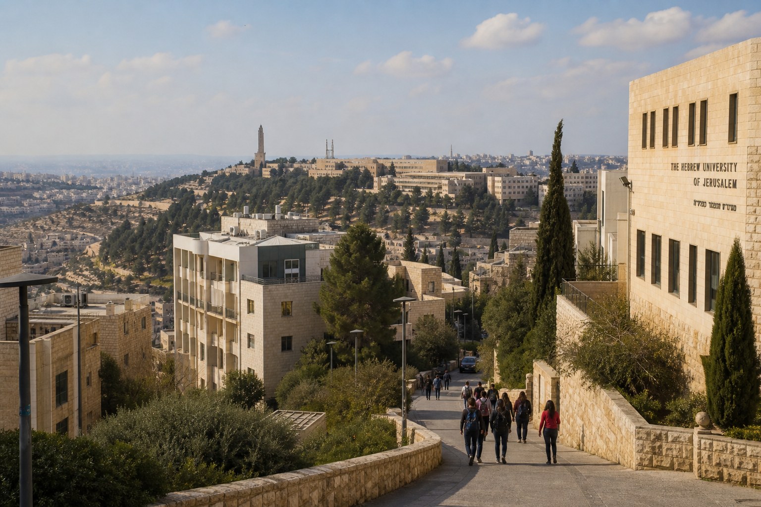 Mount Scopus hillside campus area